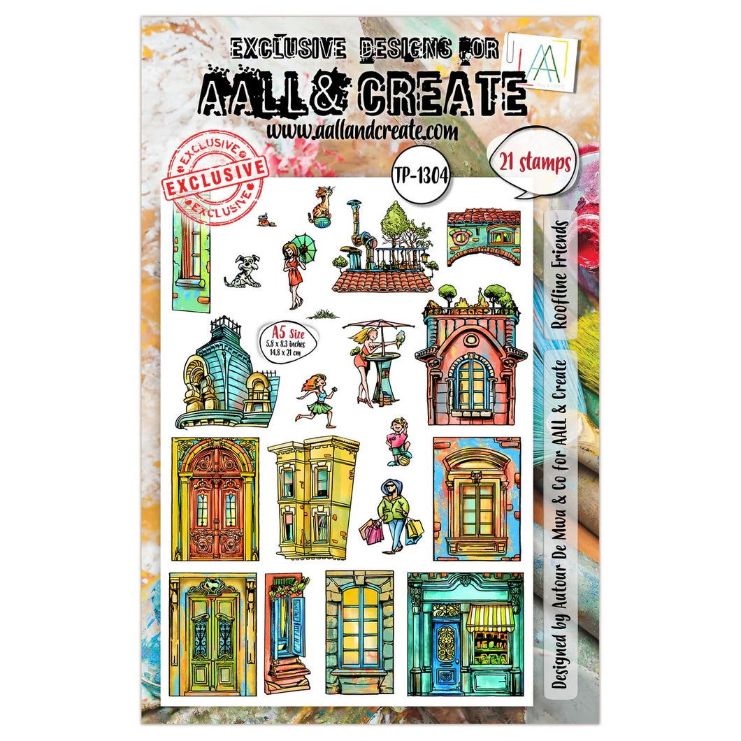 AALL and Create A5 Stamp Set - Roofline  Friends (TP-1304)