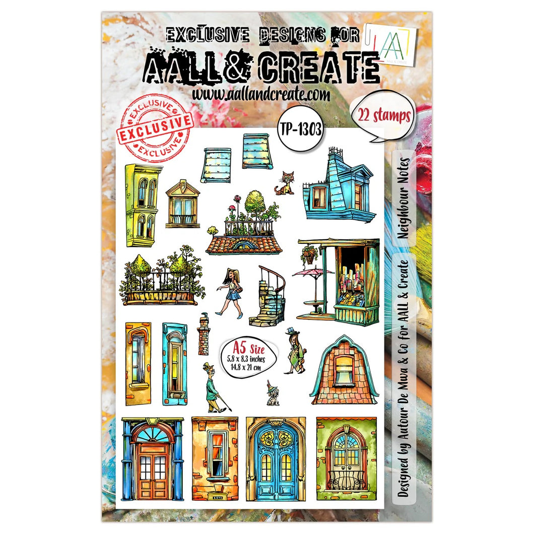 AALL and Create A5 Stamp Set - Neighbour Notes (TP-1303)