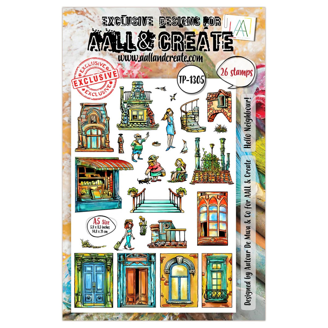 AALL and Create A5 Stamp Set - Hello Neighbour (TP-1305)