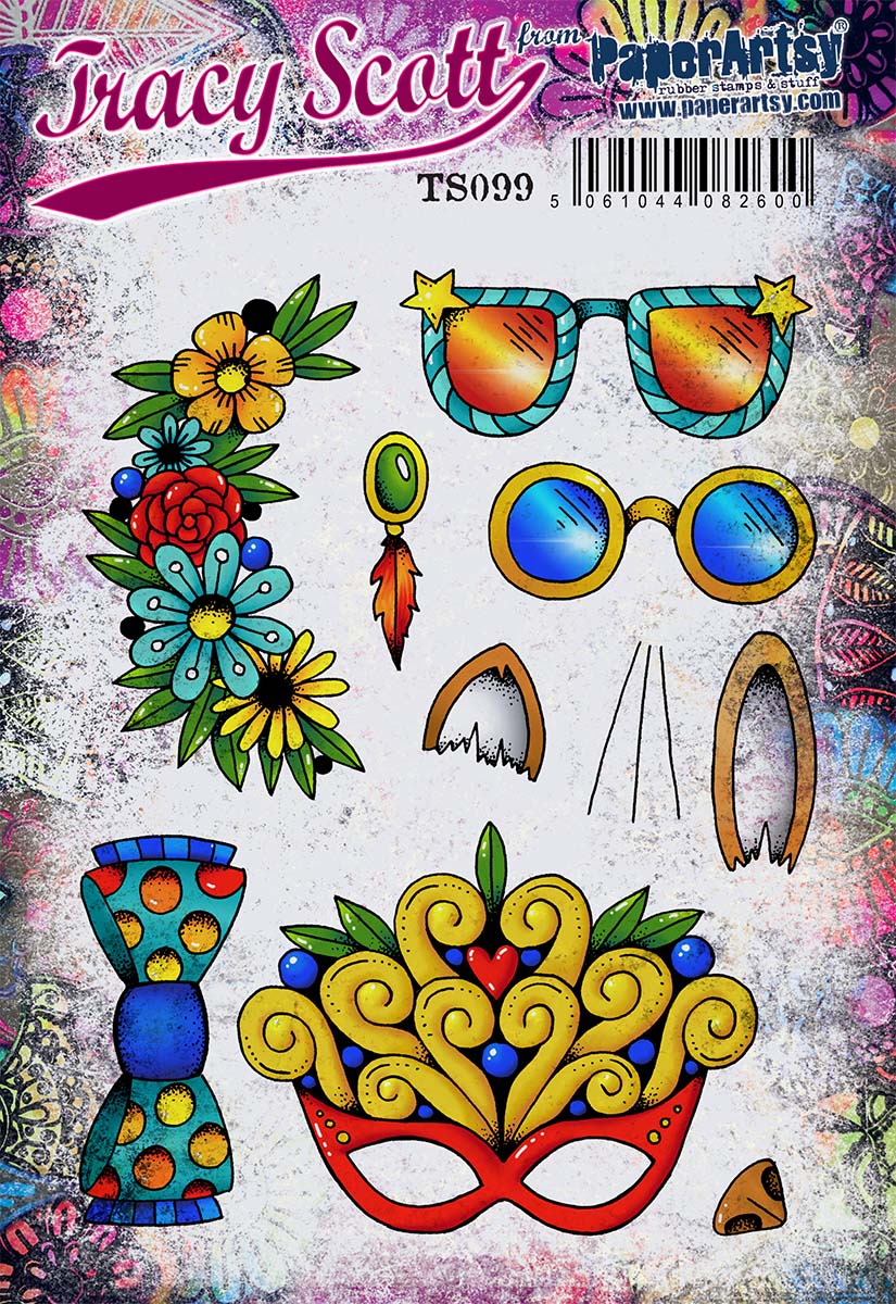 PaperArtsy Rubber Stamp Set designed by Tracy Scott (TS099)