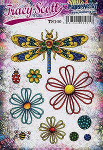 PaperArtsy Rubber Stamp Set designed by Tracy Scott (TS100)