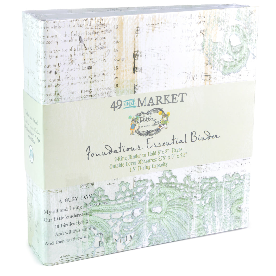 49 & Market Toddler Time Foundations Binder Mint (TT-30143)