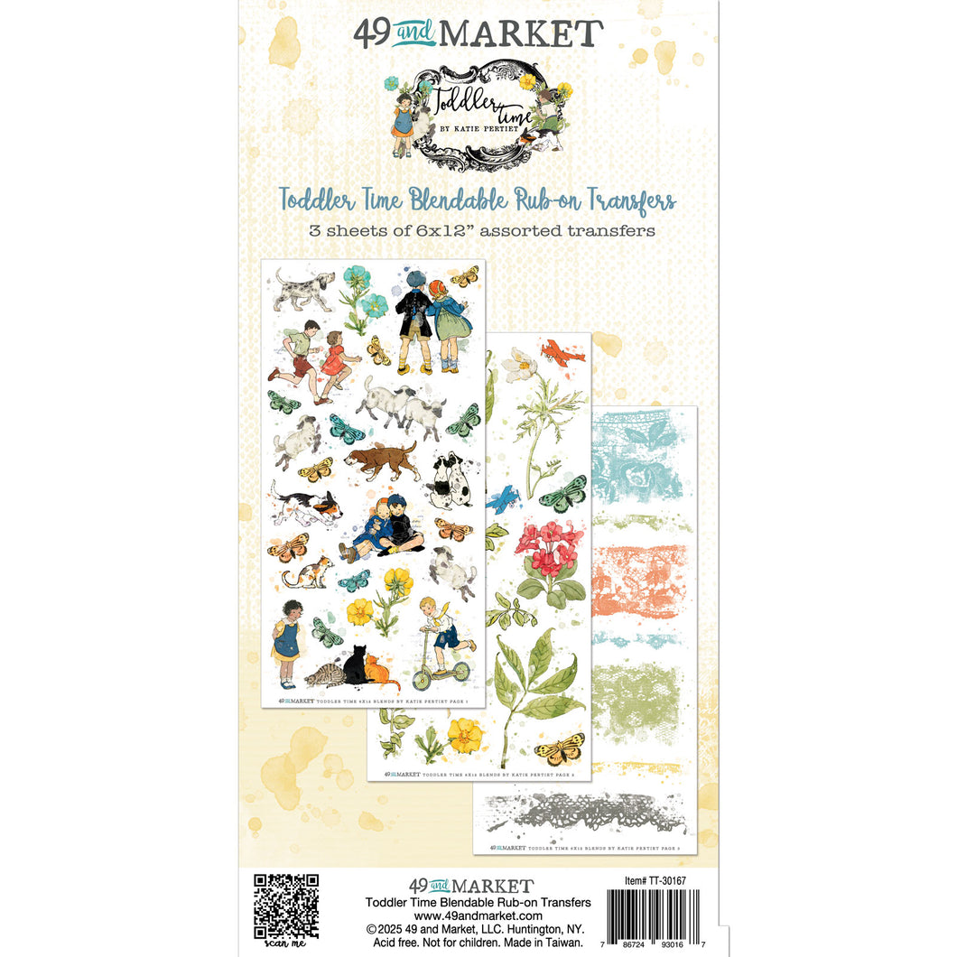 49 & Market Toddler Time Blendable Rub Ons (TT-30167)