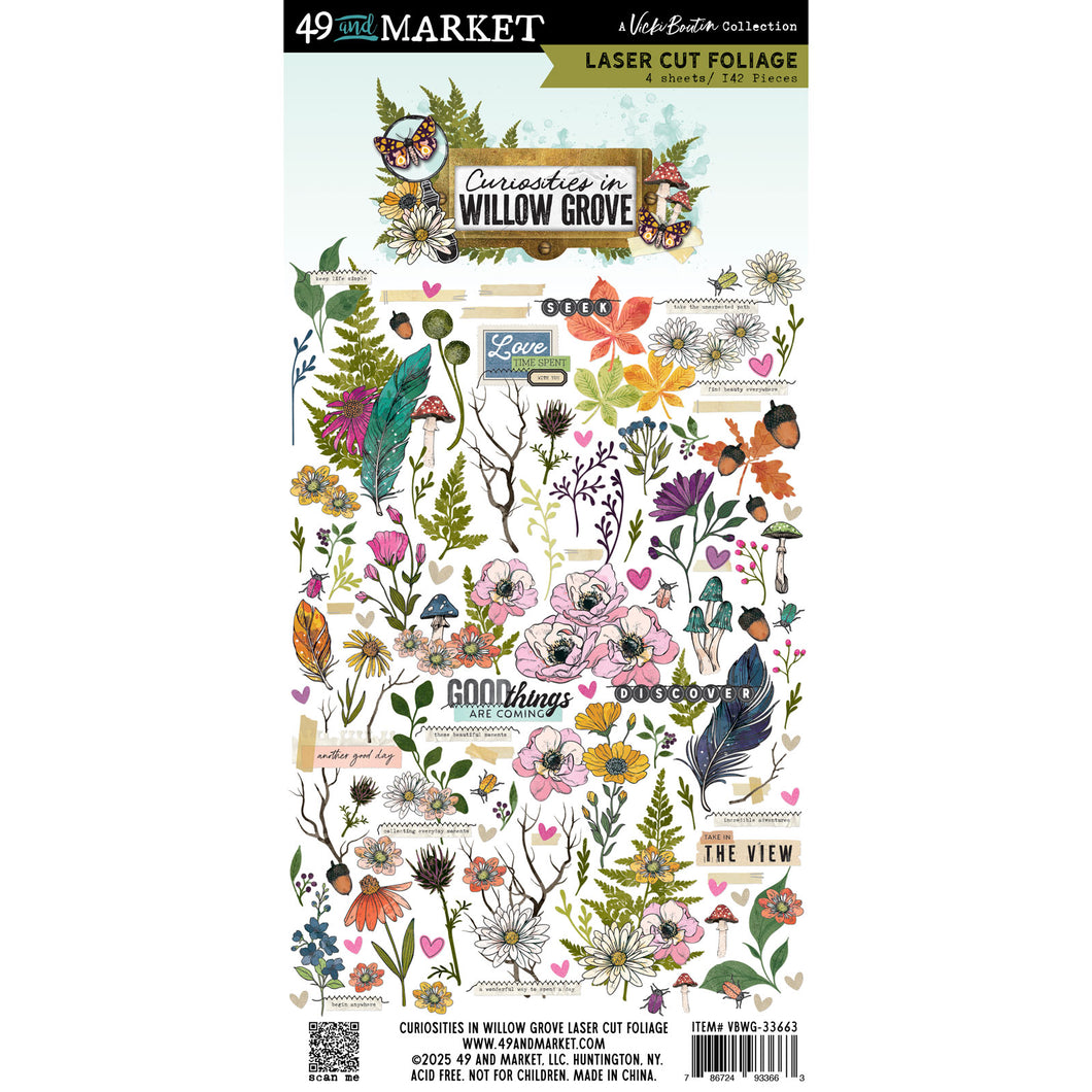 49 and Market Curiosities in Willow Grove Laser Cut Foliage (VBWG-33663)
