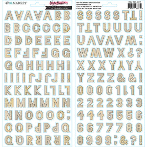 49 and Market Paper Trail Alphabet Cardstock Sticker  (VBWG-33779)