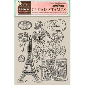 Ooh La La Collection Clear Acrylic Stamps