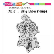 Stampendous Fran's Cling Rubber Stamps Wobbly Witch (CRM344)