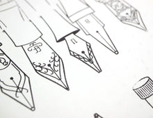 Load image into Gallery viewer, Nibs &amp; Ink - 4"x6" Clear Stamp Set (16 stamp designs)
