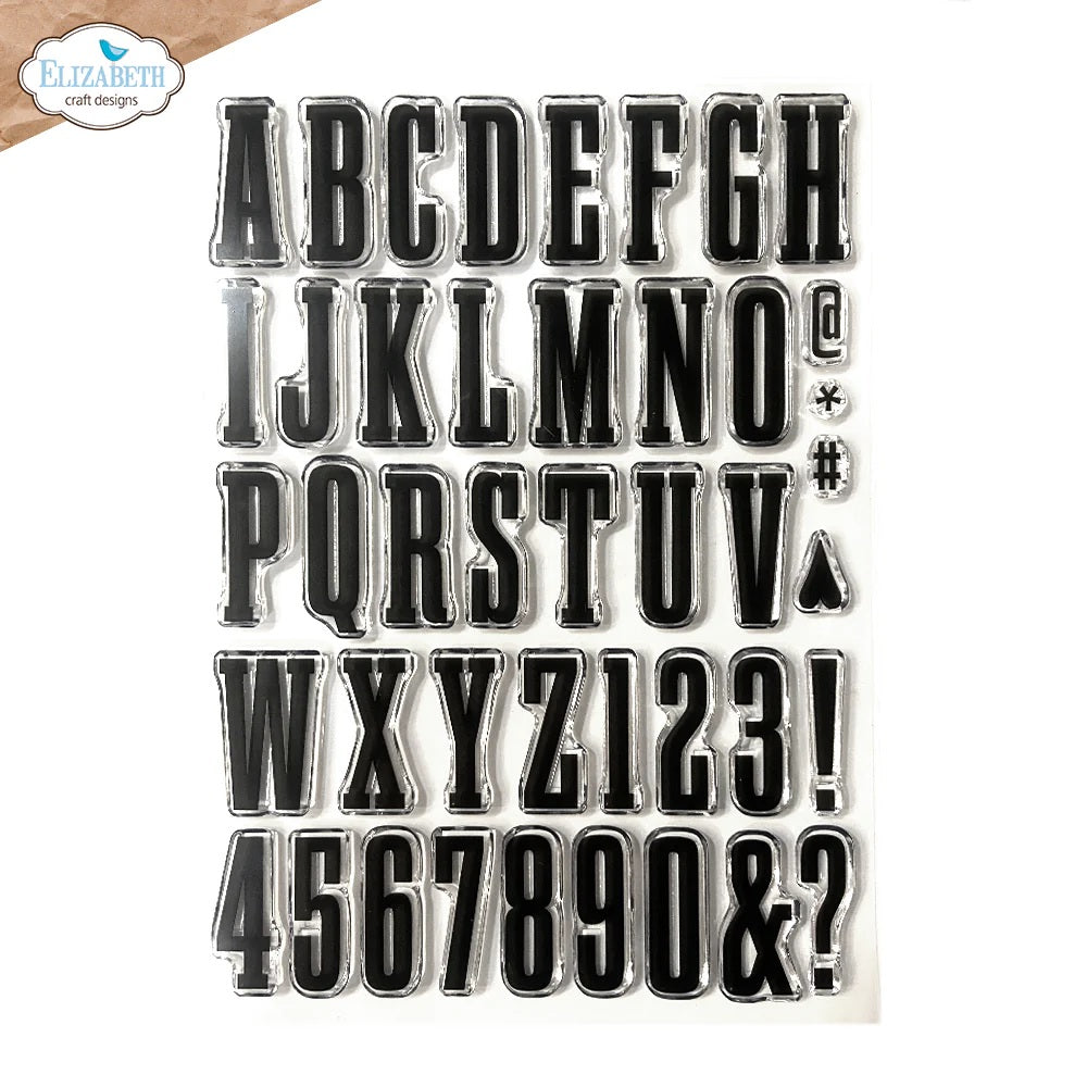 Elizabeth Craft Designs Stamp Bold Alpha (CS410)