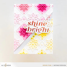 Load image into Gallery viewer, Altenew Snowy Stars Geometric 3D Embossing Folder

