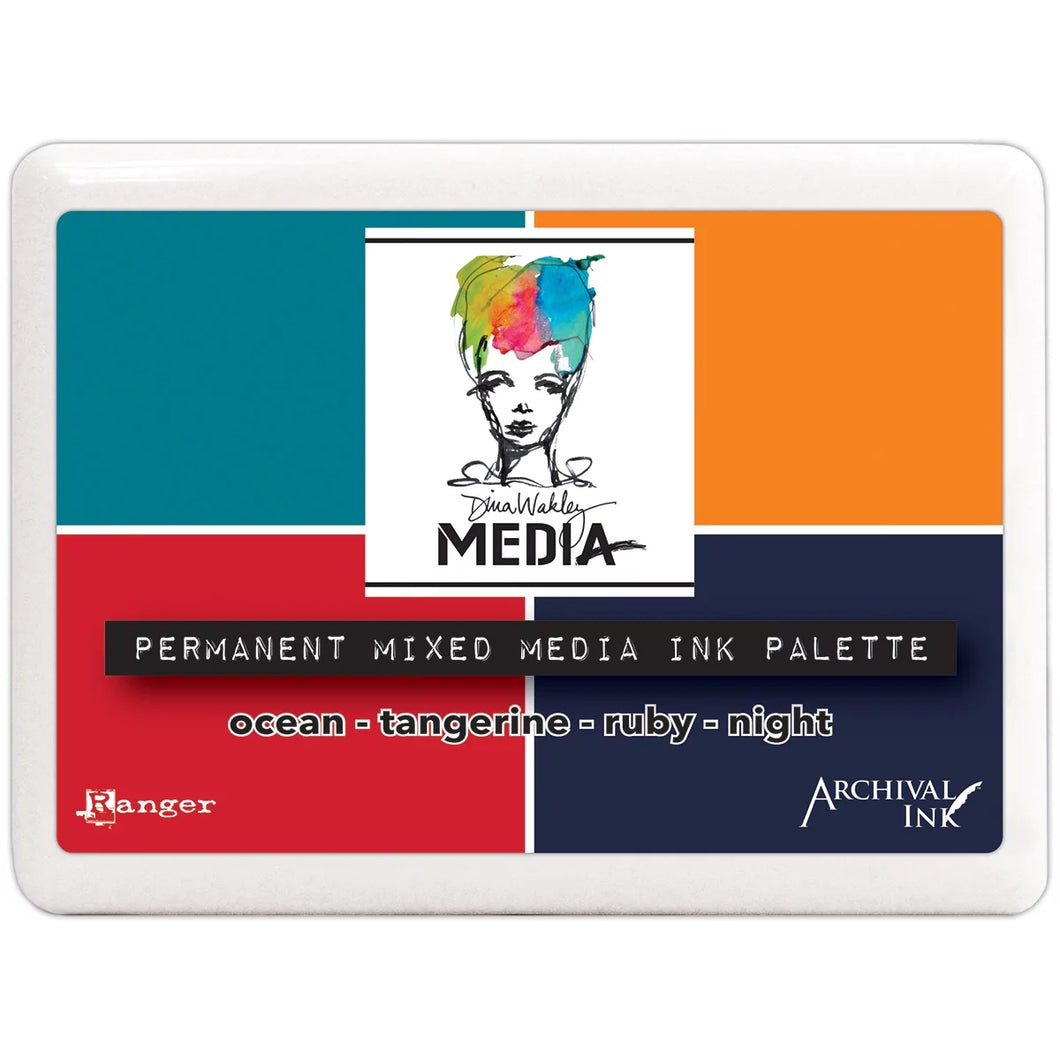 Dina Wakley MEdia Permanent Mixed Media Ink Palette (AMP47711)