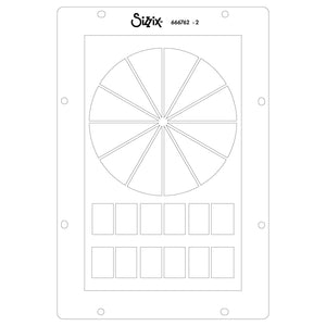 Sizzix Studio Clear Stamps Set 5PK w/3PK Stencils - Artist Tools by Vic Hollins (666762)