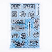 Load image into Gallery viewer, Stay Posted - 4"x6" Clear Stamp Set (15 designs)
