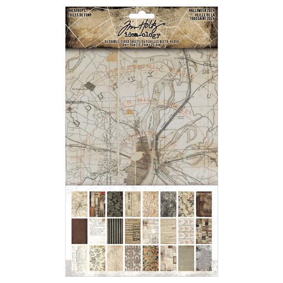 Tim Holtz idea-ology Halloween Backdrops 2024 (TH94389)