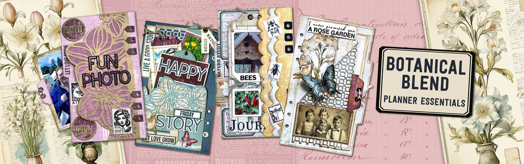 Elizabeth Craft Designs Planner Essentials Botanical Blends Die and Stamp Bundle Plus !!!!