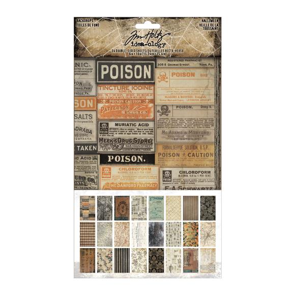Tim Holtz idea-ology Halloween Backdrops 2025 (TH94433)