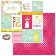 Photoplay Paper Bloom Collection Bloom 12x12 Scrapbook Paper (BL2429)