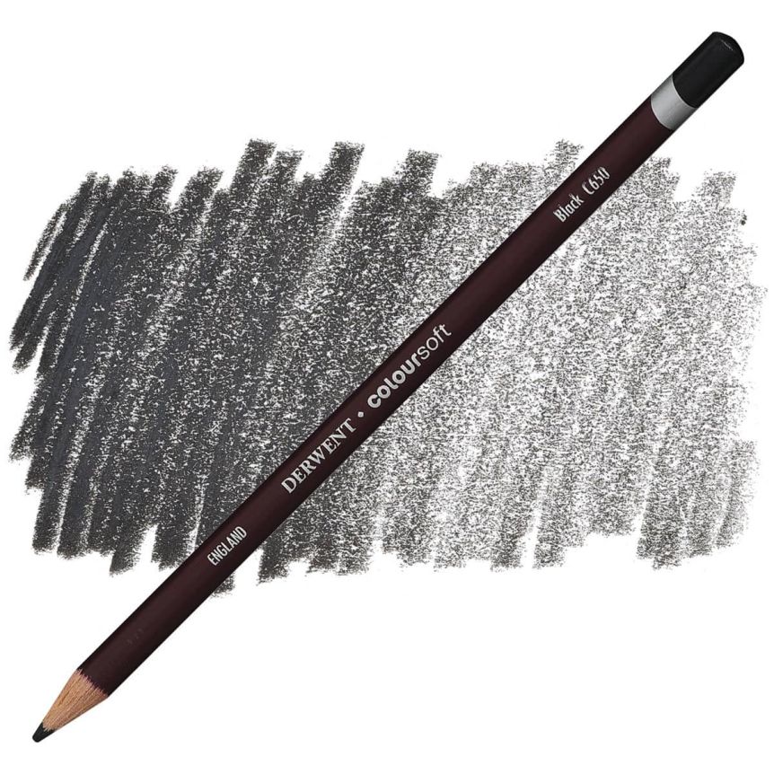 Derwent Coloursoft Fine Art Pencil Black (C650)