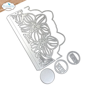 Elizabeth Craft Designs Planner Essentials Borderpage with Flowers Die Set  (2277)