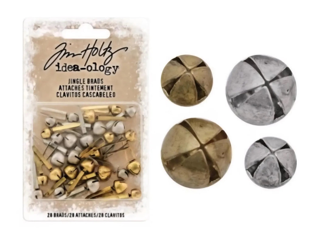 Tim Holtz Idea-ology Christmas Jingle Brads (TH93637)