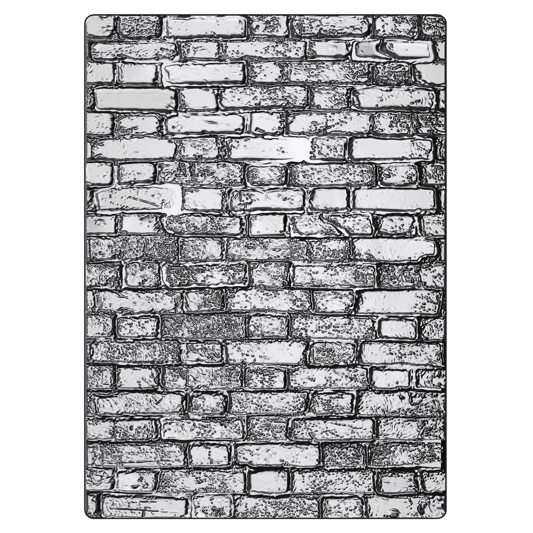 Sizzix 3-D Texture Fades Embossing Folder - Brickwork Large/A5 by Tim Holtz