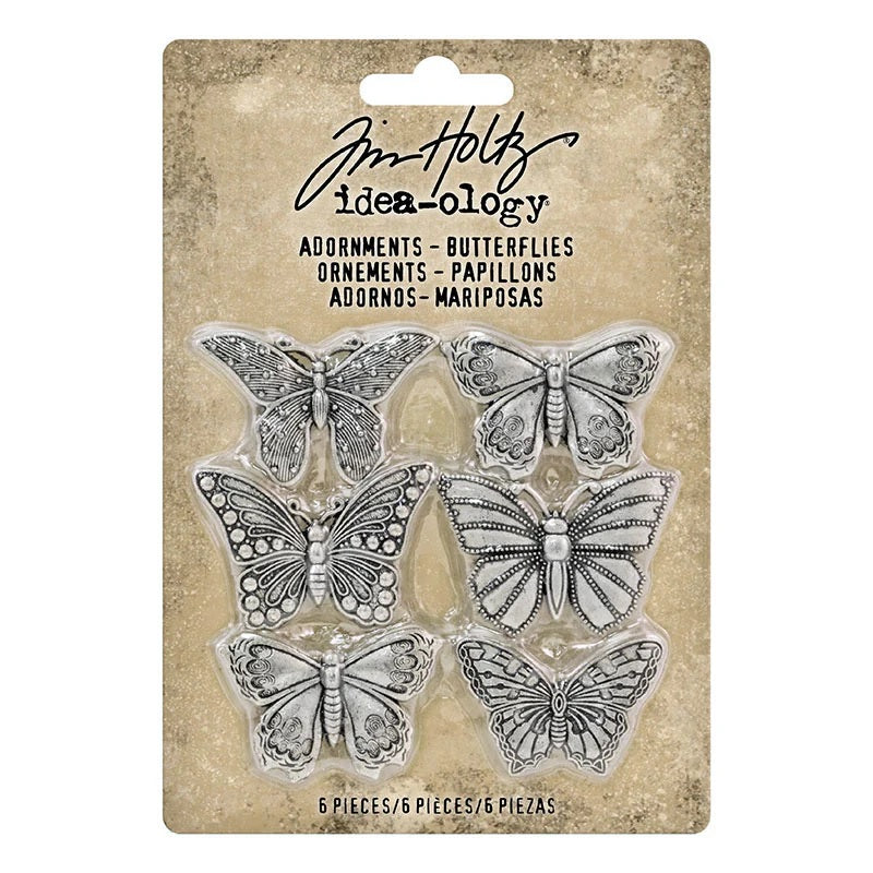 Tim Holtz Idea-ology Adornments Butterflies (TH963689)