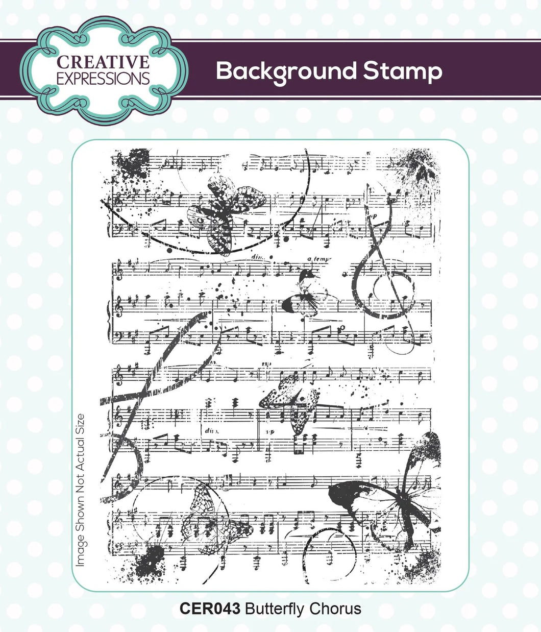 Creative Expressions Rubber Stamp Butterfly Chorus (CER043)