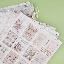 Load image into Gallery viewer, Prima Buttons &amp; Keepsakes by Frank Garcia 12 x 12" Paper Pad
