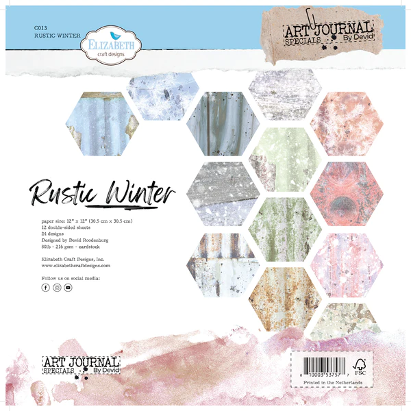 Elizabeth Craft Designs 12x12 Paper Pack Rustic Winter (C013)