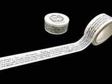 Load image into Gallery viewer, Vintage Text Washi Tape
