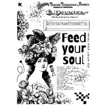 Load image into Gallery viewer, Sizzix Studio Stamps Set 11PK /3PK Stencils - Feed your Soul by Cat Kerr (666755)
