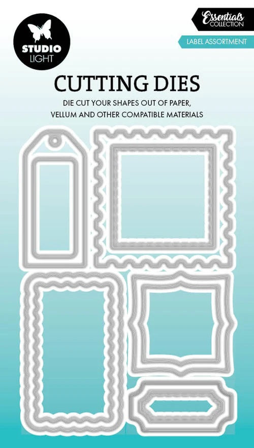 Studio Light  Die Cut Set Label Assortment Essentials 10 pieces (SL-ES-CD979)