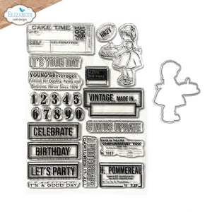 Elizabeth Craft Designs Planner Essentials Celebrations 2 Stamp and Die Set (CSD421)