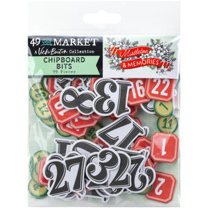 49 and Market Vicki Boutin Mistletoe and Memories Chipoard Bits