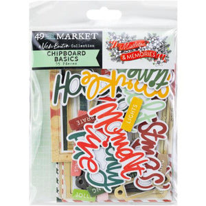 49 and Market Vicki Boutin Mistletoe and Memories Chipoard Basics