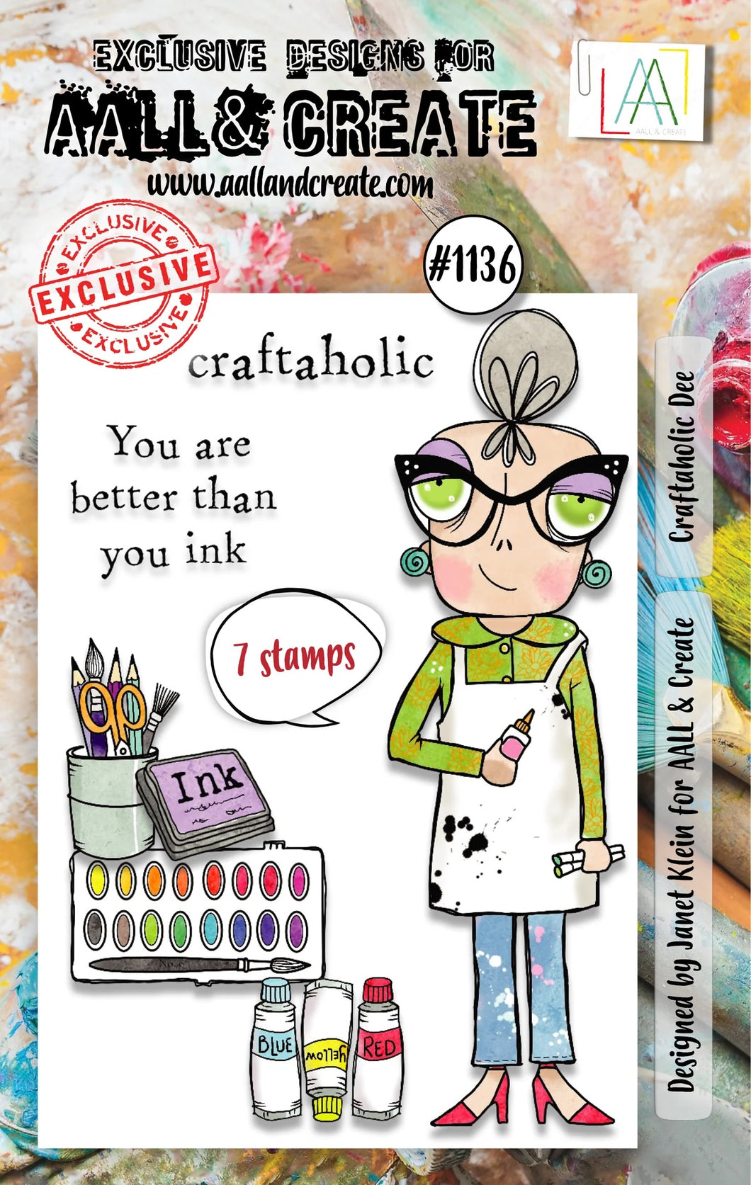 AALL and Create A7 Stamp Set - Craftaholic Dee (TP-1136)
