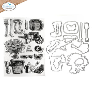 Elizabeth Craft Designs Garden Collection Garden of Love Stamp & Die Set (CSD413)