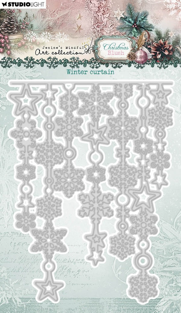 Studio Light Cutting Die Winter Curtain Christmas Blush