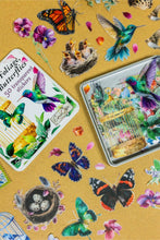 Load image into Gallery viewer, Birds, Foliage, Butterflies Sticker Tin Box
