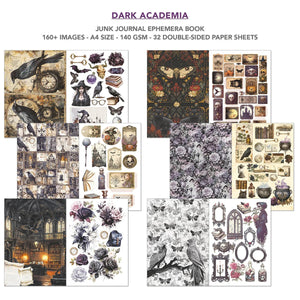 Ciao Bella Dark Academia Junk Journal & Ephemera Book A4 32/Pkg (CBB014)