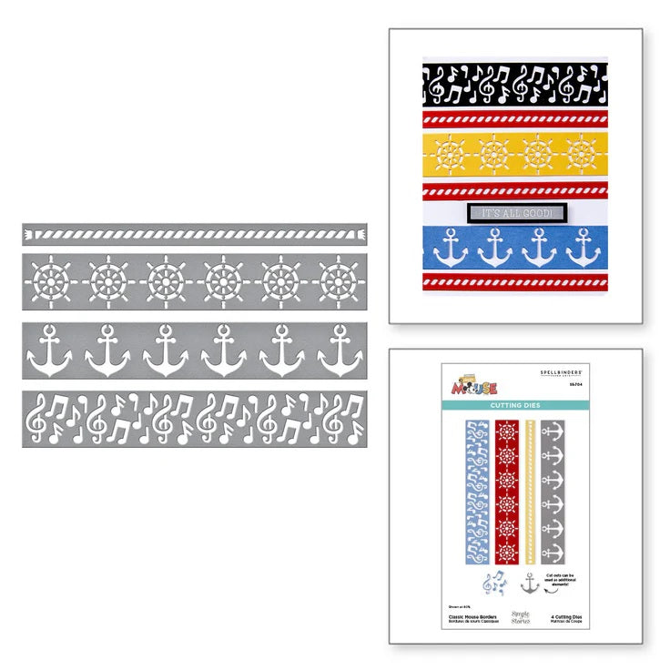 Spellbinders Classic Mouse Borders Etched Dies (S5-704)