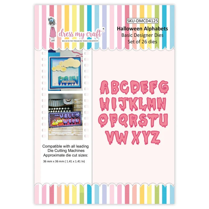 Dress my Craft Halloween Alphabet Dies