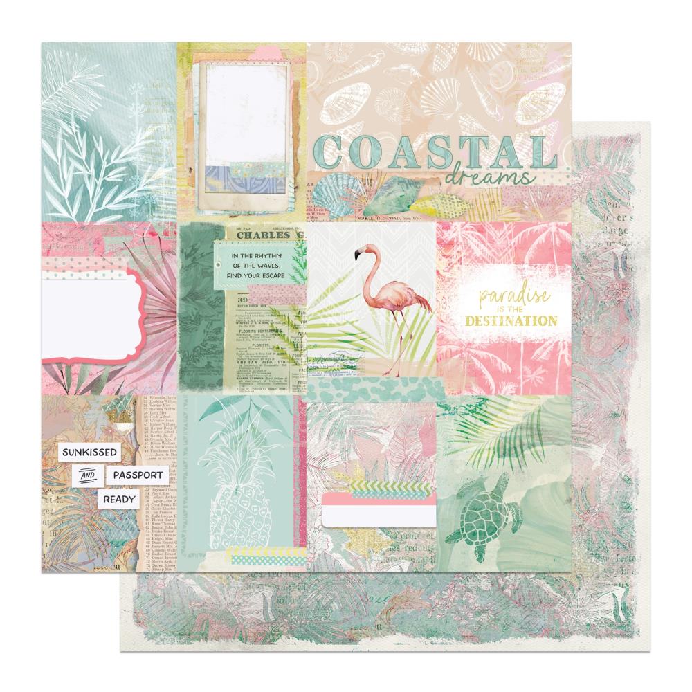 Photoplay Paper Coco Paradise Collection Coastal Dreams 12x12 Paper (CCP4509)