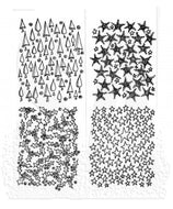 Dylusions Cling Mount Stamps Christmas Backgrounds  (DYR35817)