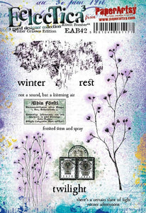 PaperArtsy Electica3 Rubber Stamp Winter Grasses by Alison Bomber (EAB ...