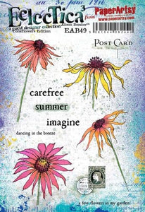 PaperArtsy Electica3 Rubber Stamp Coneflowers Edition by Alison Bomber (EAB49)