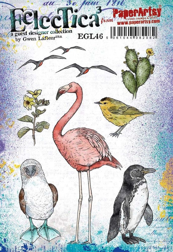 PaperArtsy Eclectica3 Rubber Stamp Set  designed by Gwen Lafleur (EGL46)