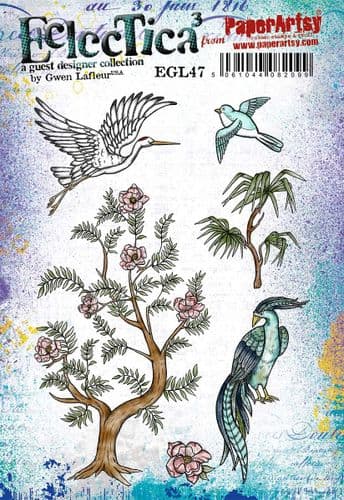 PaperArtsy Eclectica3 Rubber Stamp Set  designed by Gwen Lafleur (EGL47)