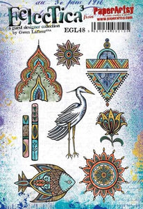 PaperArtsy Eclectica3 Rubber Stamp Set  designed by Gwen Lafleur (EGL48)