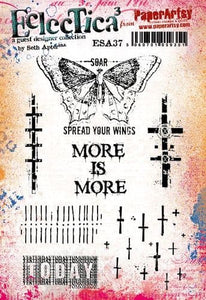 PaperArtsy Eclectica3 Rubber Stamp Set Spread Your Wings designed by Seth Apter (ESA37)